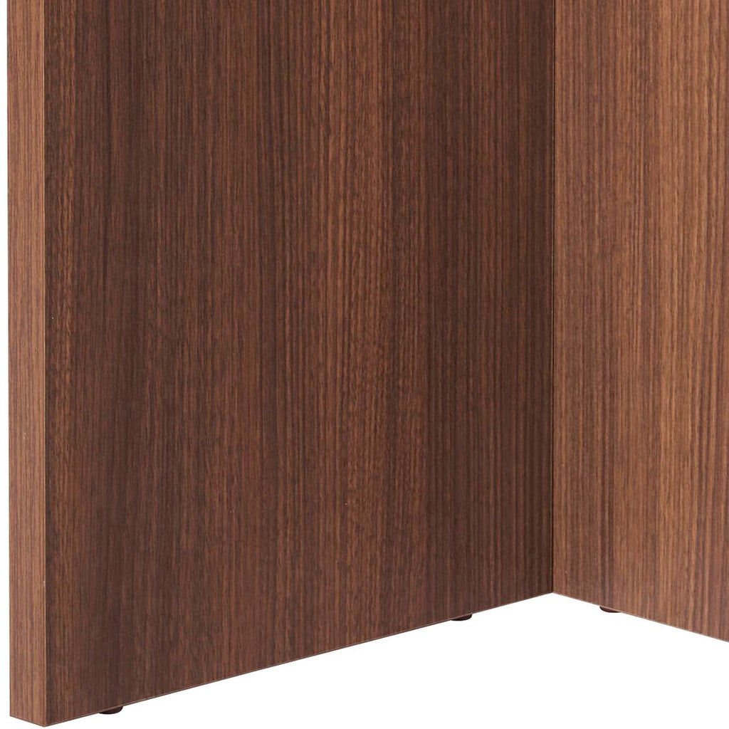 Suna - Table à Manger Ovale Effet 8 Pers. 180 cm - Noyer