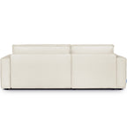 Asti - Canapé d'Angle à Gauche Convertible 3 Places en Tissu Bouclé - Beige