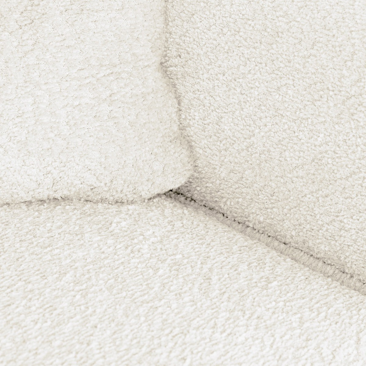 Asti - Canapé d'Angle à Gauche Convertible 3 Places en Tissu Bouclé - Beige