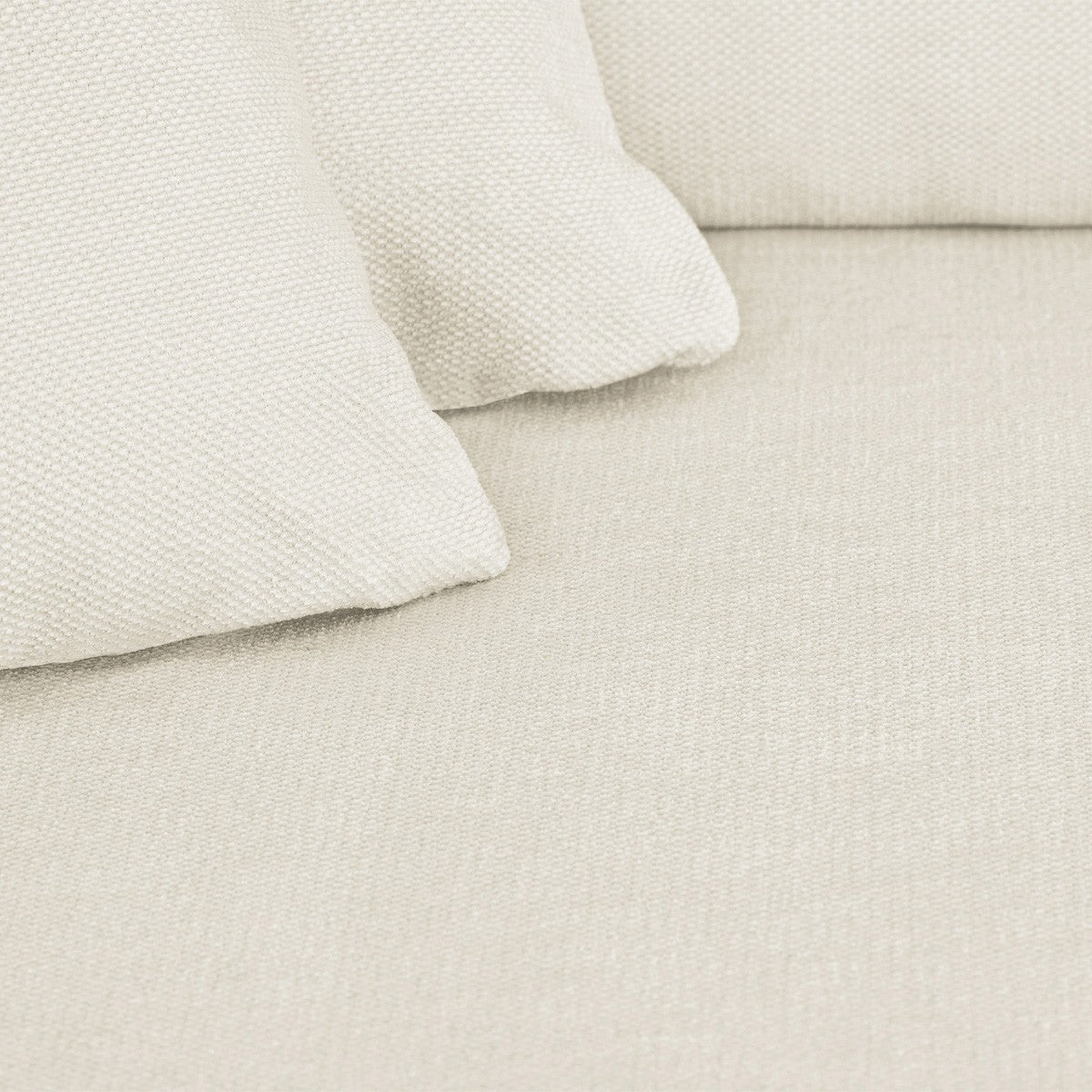 Asti - Canapé d'Angle à Gauche Convertible 3 Places en Tissu Chenille - Beige