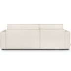 Asti - Canapé d'Angle à Gauche Convertible 3 Places en Tissu Chenille - Beige