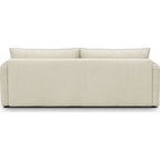 Baya - Canapé Convertible 3 Places en Velours Côtelé - Beige