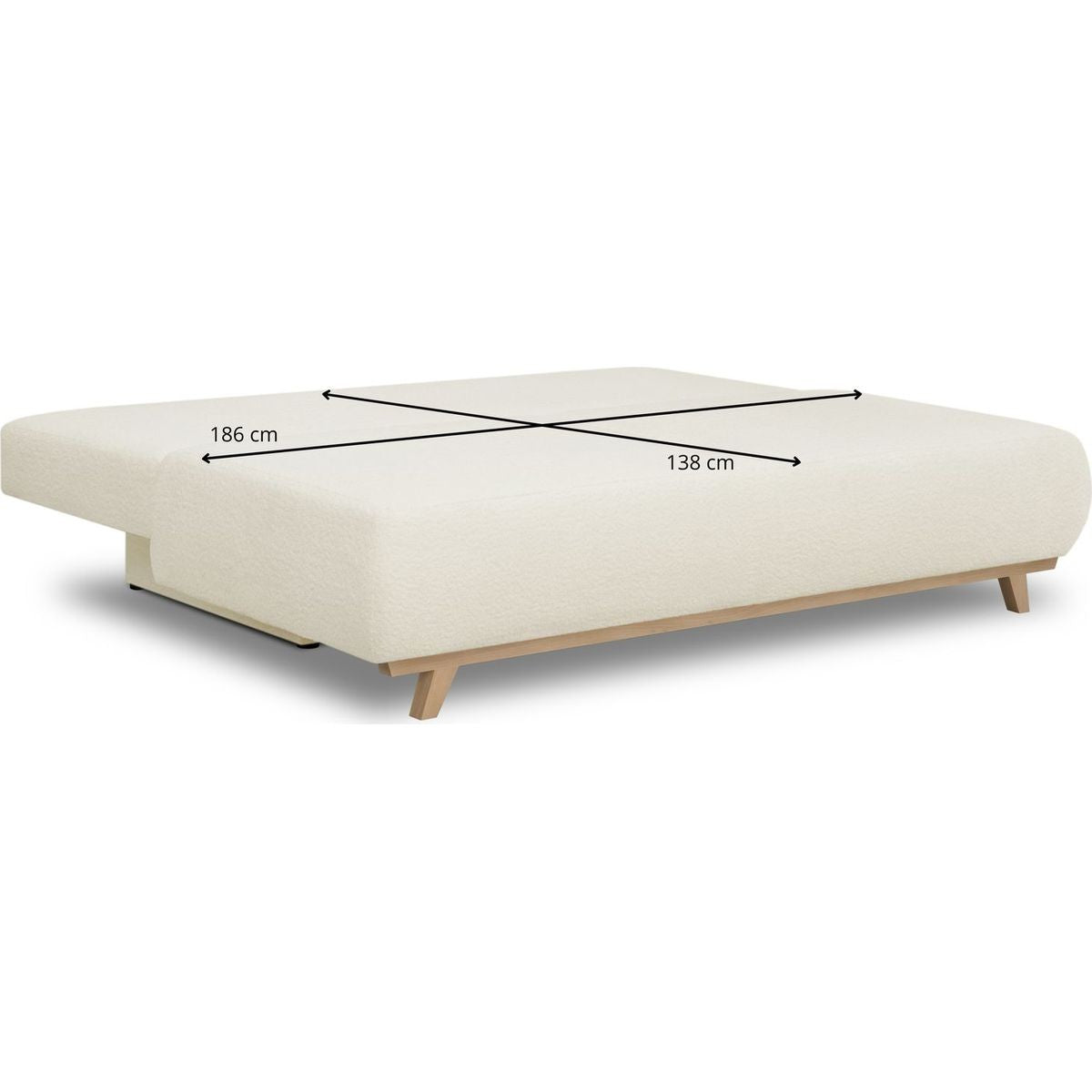 Laria - Slaapbank - Bouclé Stof - Beige
