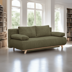 Laria - Sovesofa - Fløjl - Kakigrøn