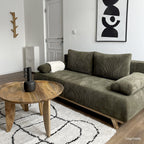 Laria - Sovesofa - Fløjl - Kakigrøn