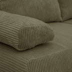 Laria - Sovesofa - Fløjl - Kakigrøn