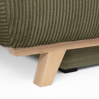 Laria - Sovesofa - Fløjl - Kakigrøn