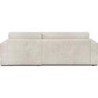 Livia - Canapé d'Angle Convertible Réversible 4 Places avec Coffre de Rangement en Velours Côtelé - Beige