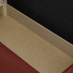 Livia - Canapé d'Angle Convertible Réversible 4 Places avec Coffre de Rangement en Velours Côtelé - Rouille