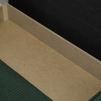 Livia - Canapé d'Angle Convertible Réversible 4 Places avec Coffre de Rangement en Velours Côtelé - Vert Foncé