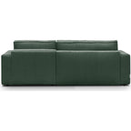 Livia - Canapé d'Angle Convertible Réversible 4 Places en Velours Gros Côtelé - Vert Foncé
