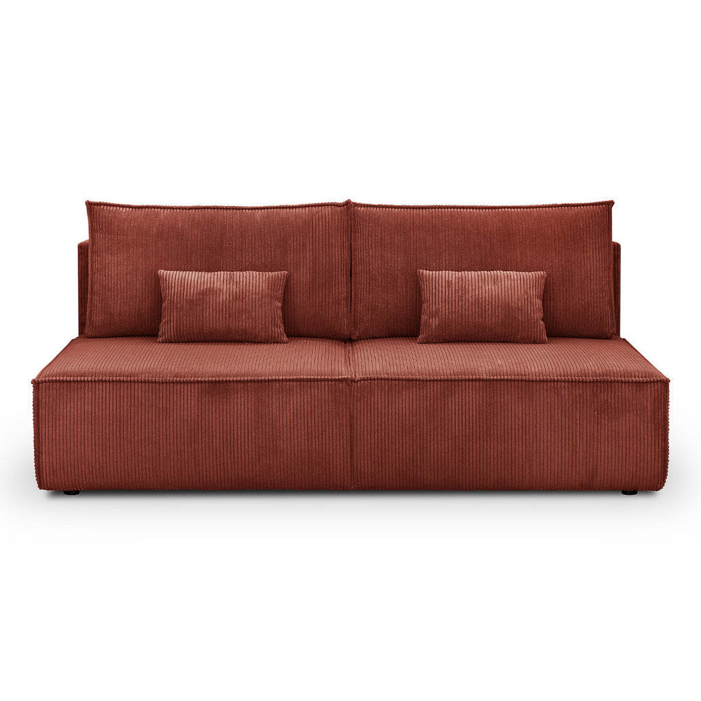 Milla - Sovesofa - Fløjlsfløjl - Rustfarvet