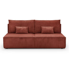 Milla - Sovesofa - Fløjlsfløjl - Rustfarvet