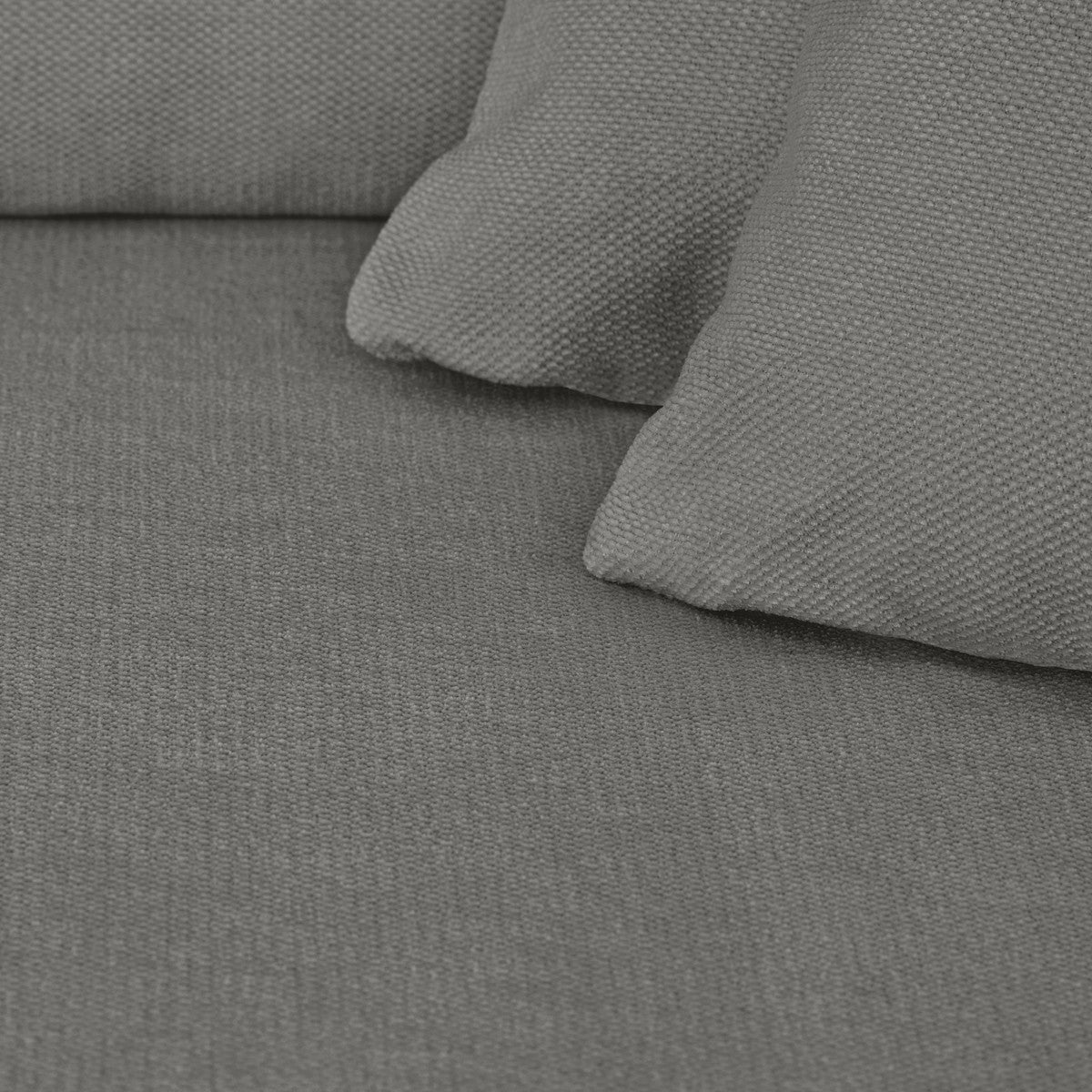 Asti - Canapé d'Angle à Droite Convertible 3 Places en Tissu Chenille - Gris