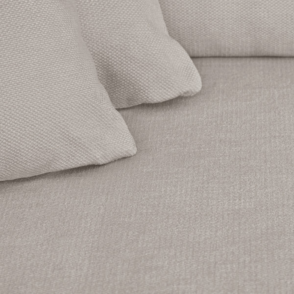 Asti - Canapé d'Angle à Gauche Convertible 3 Places en Tissu Chenille - Taupe