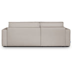 Asti - Canapé d'Angle à Gauche Convertible 3 Places en Tissu Chenille - Taupe