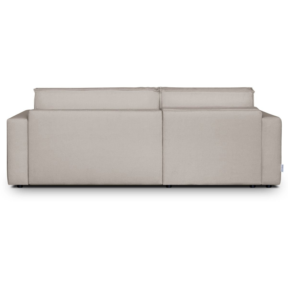 Asti - Canapé d'Angle à Gauche Convertible 3 Places en Tissu Chenille - Taupe