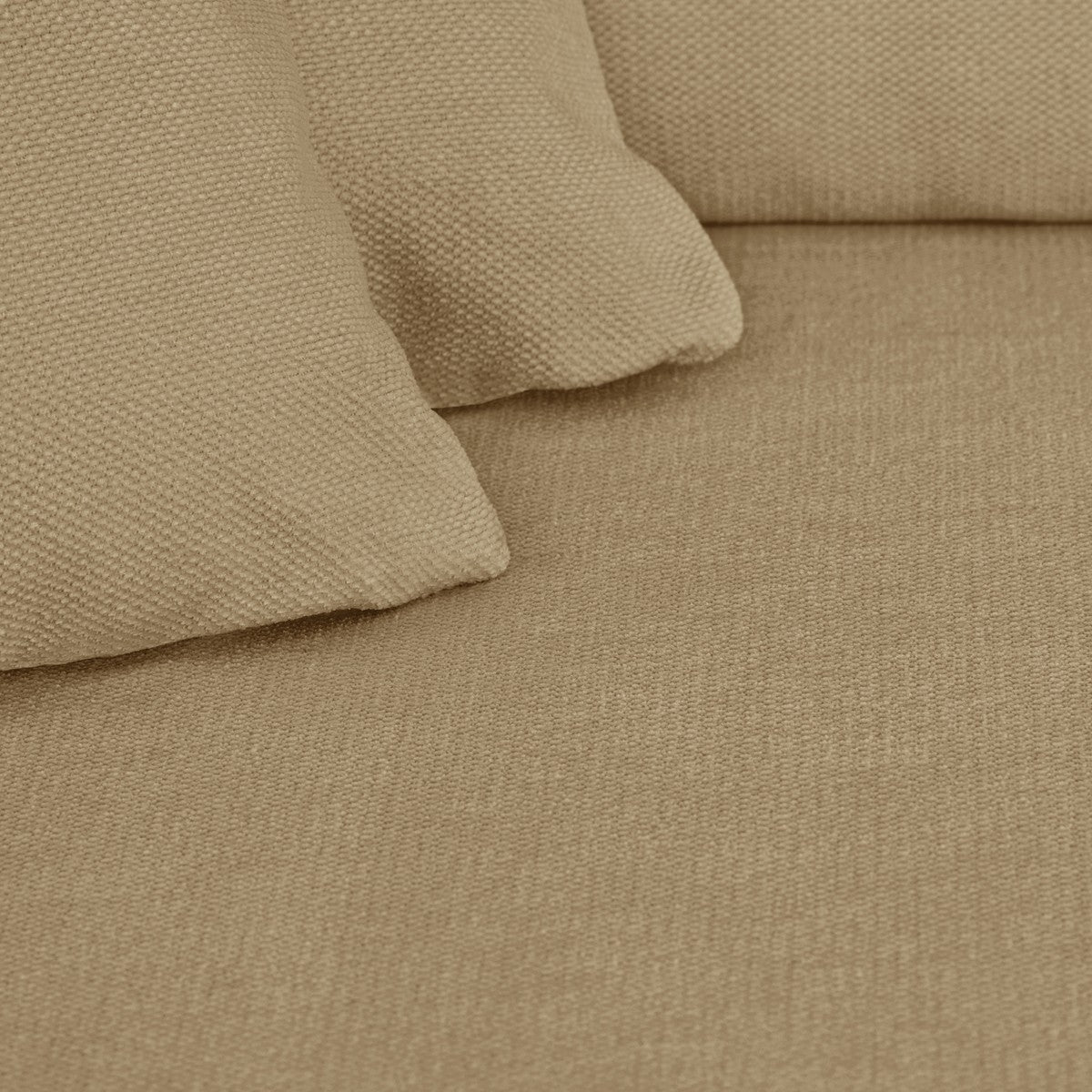 Asti - Canapé d'Angle à Gauche Convertible 3 Places en Tissu Chenille - Miel