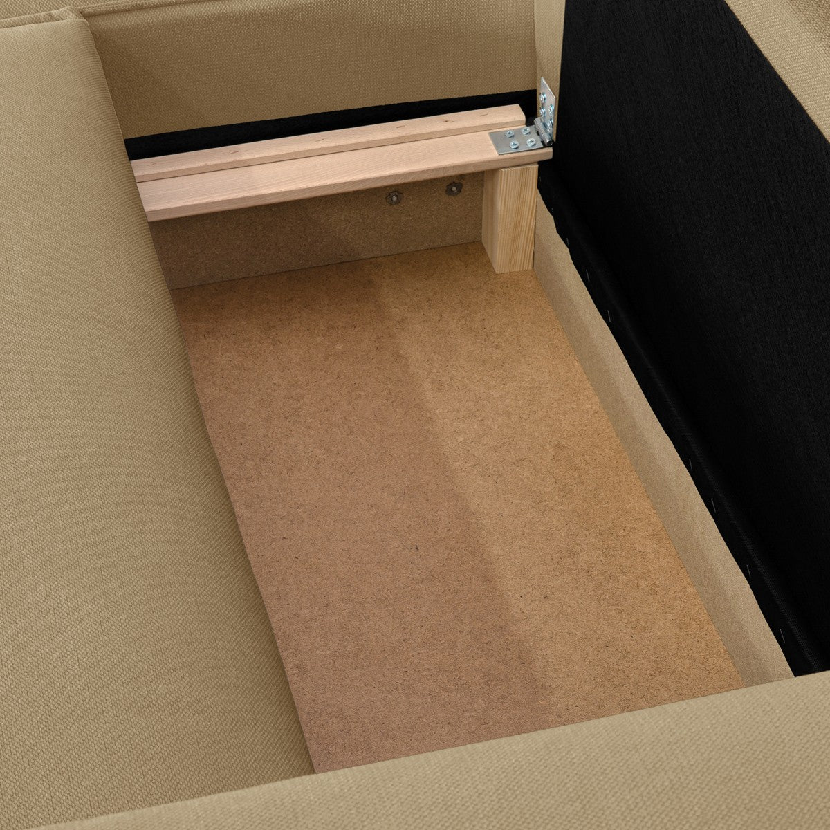 Asti - Canapé d'Angle à Gauche Convertible 3 Places en Tissu Chenille - Miel