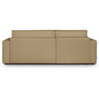 Asti - Canapé d'Angle à Gauche Convertible 3 Places en Tissu Chenille - Miel