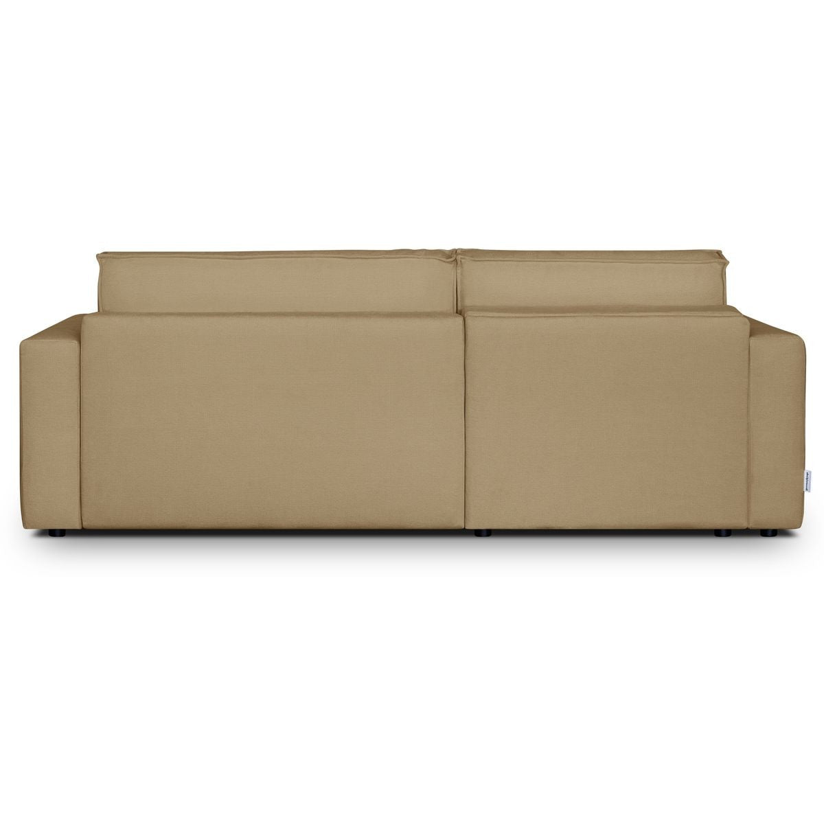 Asti - Canapé d'Angle à Gauche Convertible 3 Places en Tissu Chenille - Miel