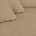 Asti - Canapé d'Angle à Gauche Convertible 3 Places en Tissu Chenille - Moka