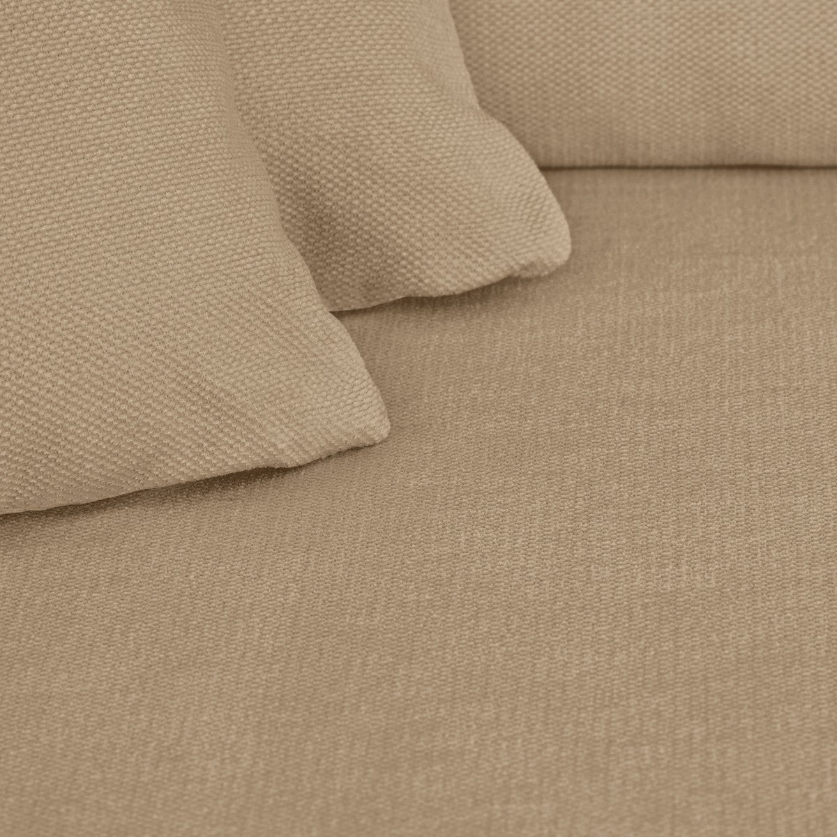 Asti - Canapé d'Angle à Gauche Convertible 3 Places en Tissu Chenille - Moka