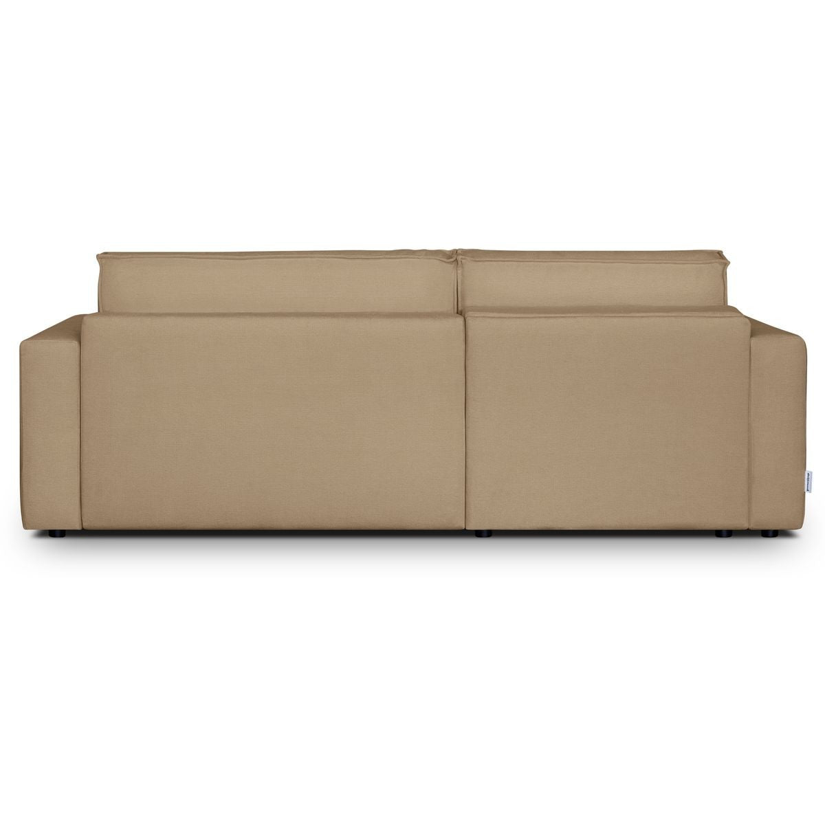 Asti - Canapé d'Angle à Gauche Convertible 3 Places en Tissu Chenille - Moka