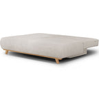 Laria - Canapé Convertible 3 Places avec Coffre de Rangement en Tissu Chenille - Taupe