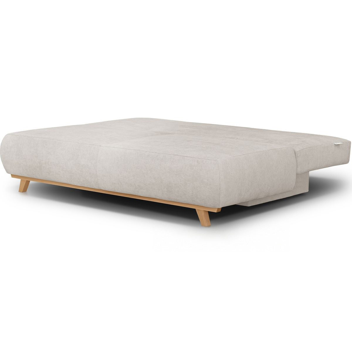Laria - Canapé Convertible 3 Places avec Coffre de Rangement en Tissu Chenille - Taupe