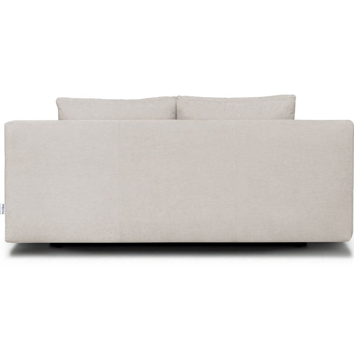 Laria - Canapé Convertible 3 Places avec Coffre de Rangement en Tissu Chenille - Taupe