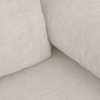 Laria - Canapé Convertible 3 Places avec Coffre de Rangement en Tissu Chenille - Taupe