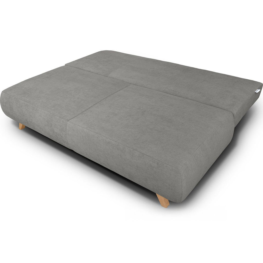 Laria - Canapé Convertible 3 Places avec Coffre de Rangement en Tissu Chenille - Gris