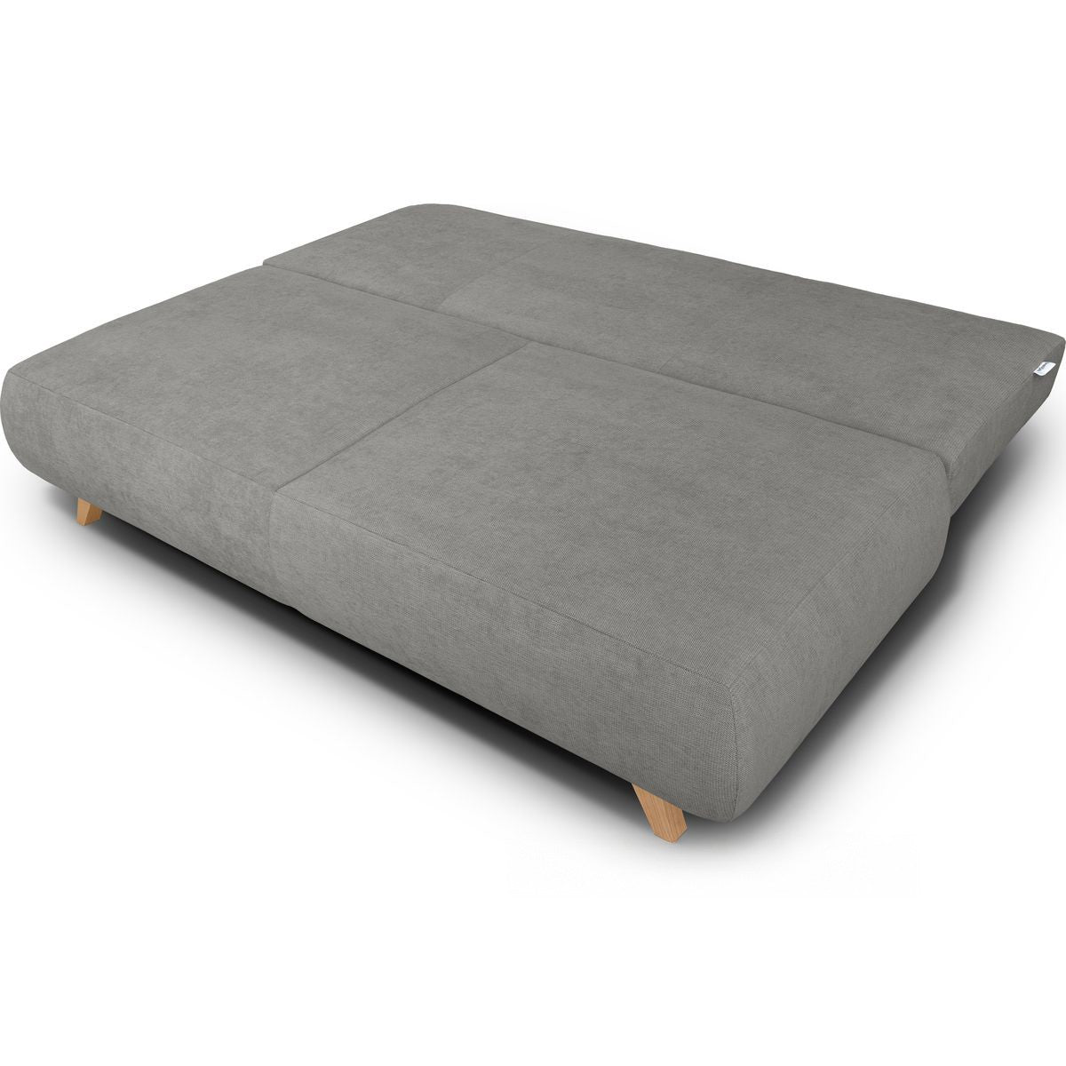 Laria - Canapé Convertible 3 Places avec Coffre de Rangement en Tissu Chenille - Gris