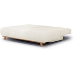 Laria - Canapé Convertible 3 Places avec Coffre de Rangement en Tissu Chenille - Beige