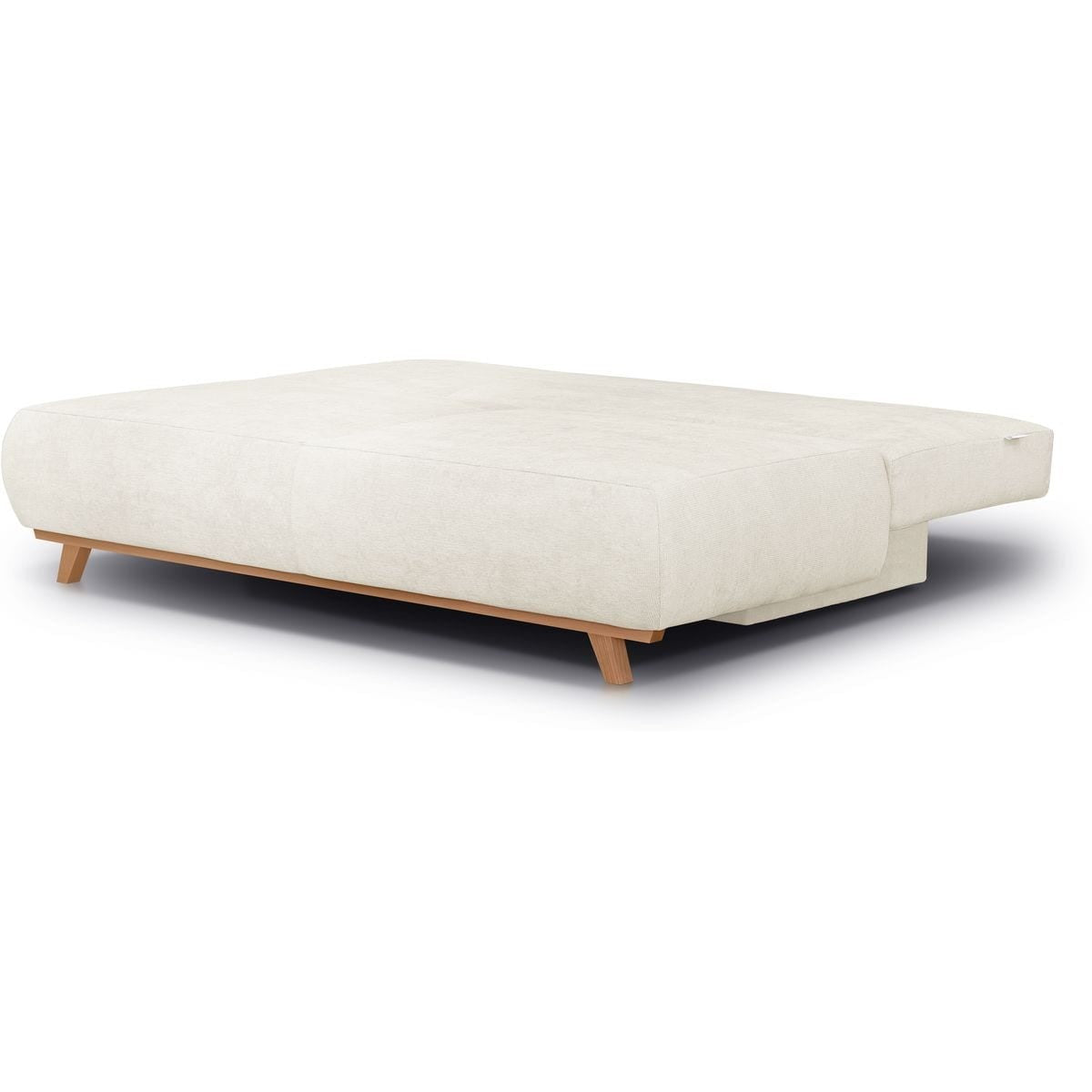 Laria - Canapé Convertible 3 Places avec Coffre de Rangement en Tissu Chenille - Beige