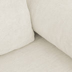 Laria - Canapé Convertible 3 Places avec Coffre de Rangement en Tissu Chenille - Beige