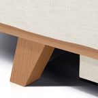 Laria - Canapé Convertible 3 Places avec Coffre de Rangement en Tissu Chenille - Beige