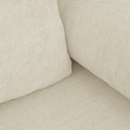 Laria - Canapé Convertible 3 Places avec Coffre de Rangement en Tissu Chenille - Beige Foncé