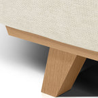Laria - Canapé Convertible 3 Places avec Coffre de Rangement en Tissu Chenille - Beige Foncé