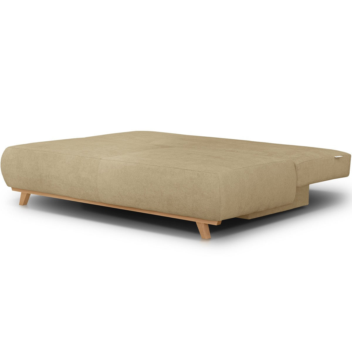 Laria - Canapé Convertible 3 Places avec Coffre de Rangement en Tissu Chenille - Miel