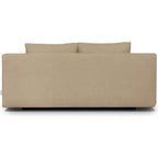 Laria - Canapé Convertible 3 Places avec Coffre de Rangement en Tissu Chenille - Moka