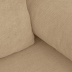 Laria - Canapé Convertible 3 Places avec Coffre de Rangement en Tissu Chenille - Moka