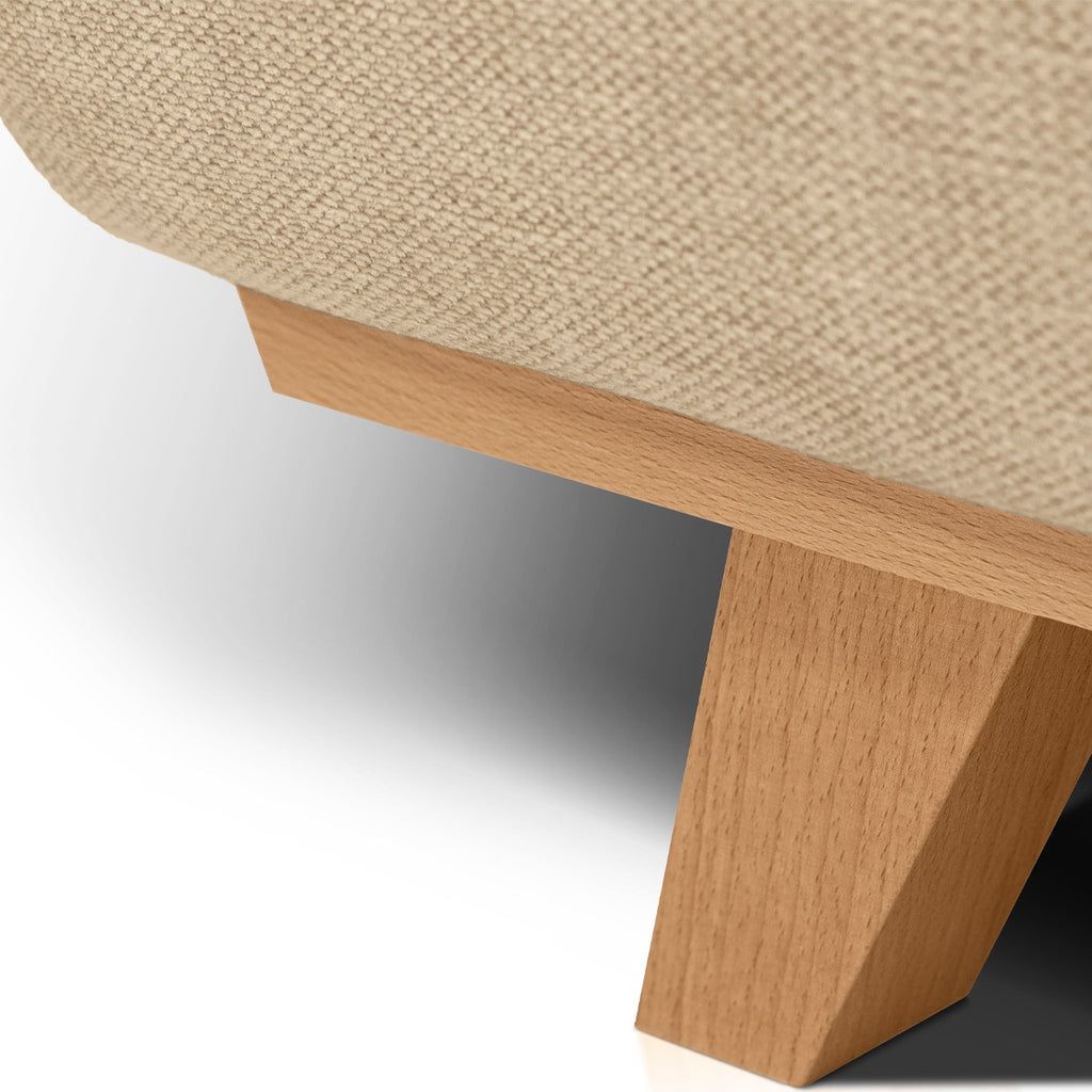 Laria - Canapé Convertible 3 Places avec Coffre de Rangement en Tissu Chenille - Moka