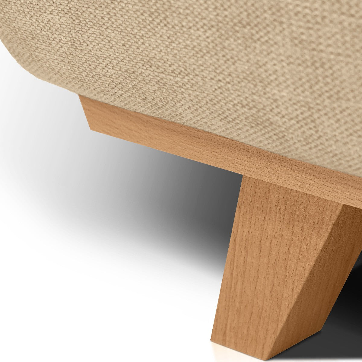 Laria - Canapé Convertible 3 Places avec Coffre de Rangement en Tissu Chenille - Moka
