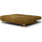 Laria - Canapé Convertible 3 Places avec Coffre de Rangement en Tissu Chenille - Bronze