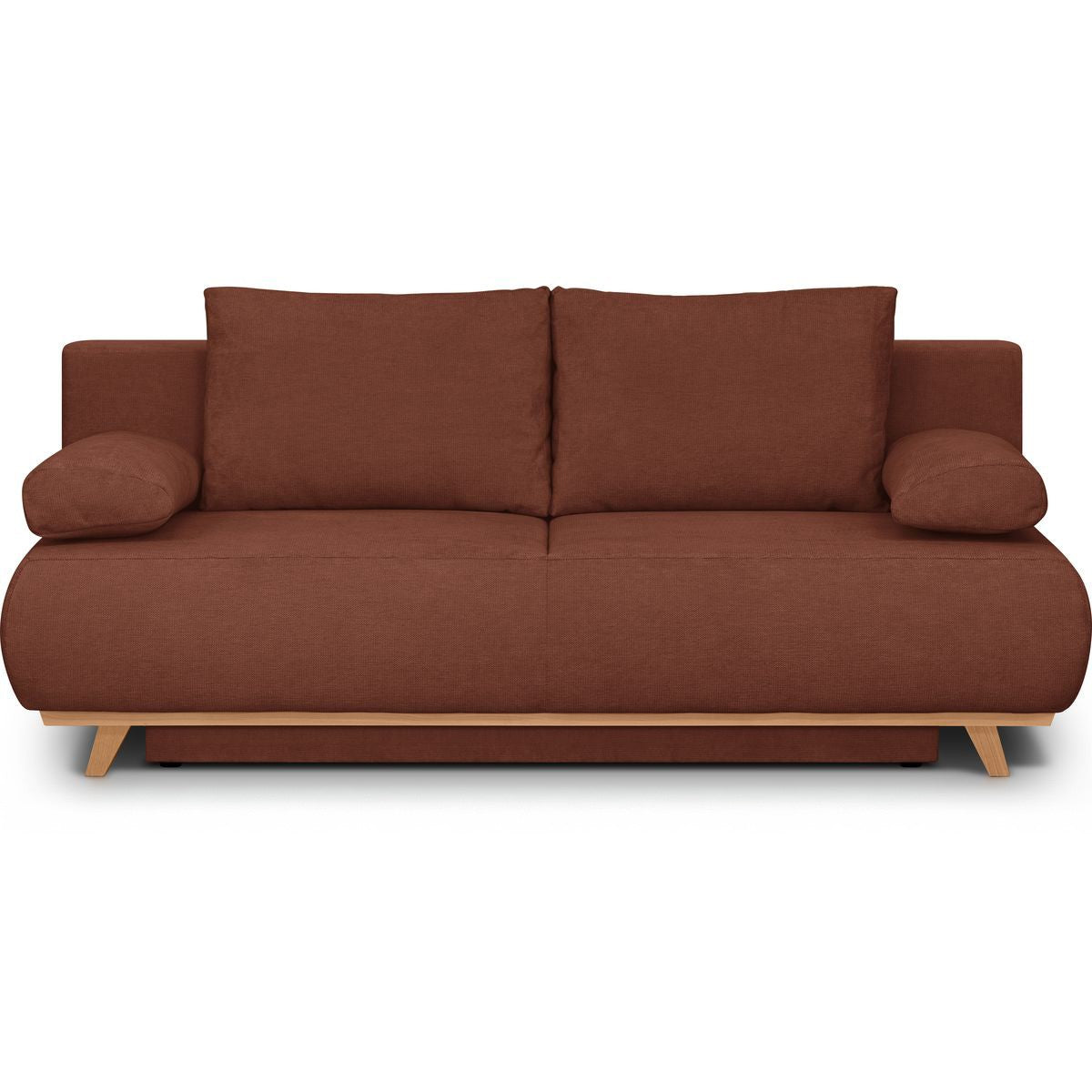 Laria – Schlafsofa – Chenille – Dunkelrost