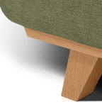 Laria - Canapé Convertible 3 Places avec Coffre de Rangement en Tissu Chenille - Vert Olive