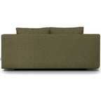Laria - Canapé Convertible 3 Places avec Coffre de Rangement en Tissu Chenille - Vert Kaki