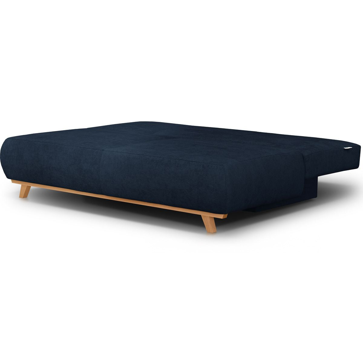 Laria - Canapé Convertible 3 Places avec Coffre de Rangement en Tissu Chenille - Bleu Foncé